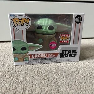 Funko Pop! Star Wars Grogu with Cookies Flocked Only in Pop & Tee #465